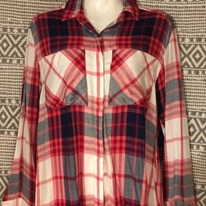 Plaid express blouse